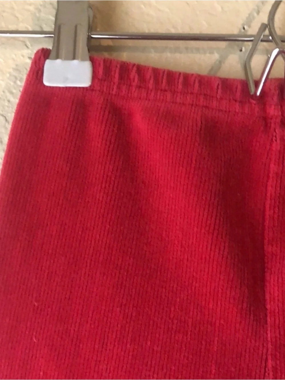 Gymboree Pants Girls Vintage Y2K Leggings Elastic Waist Red Corduroy Small 3 Yrs